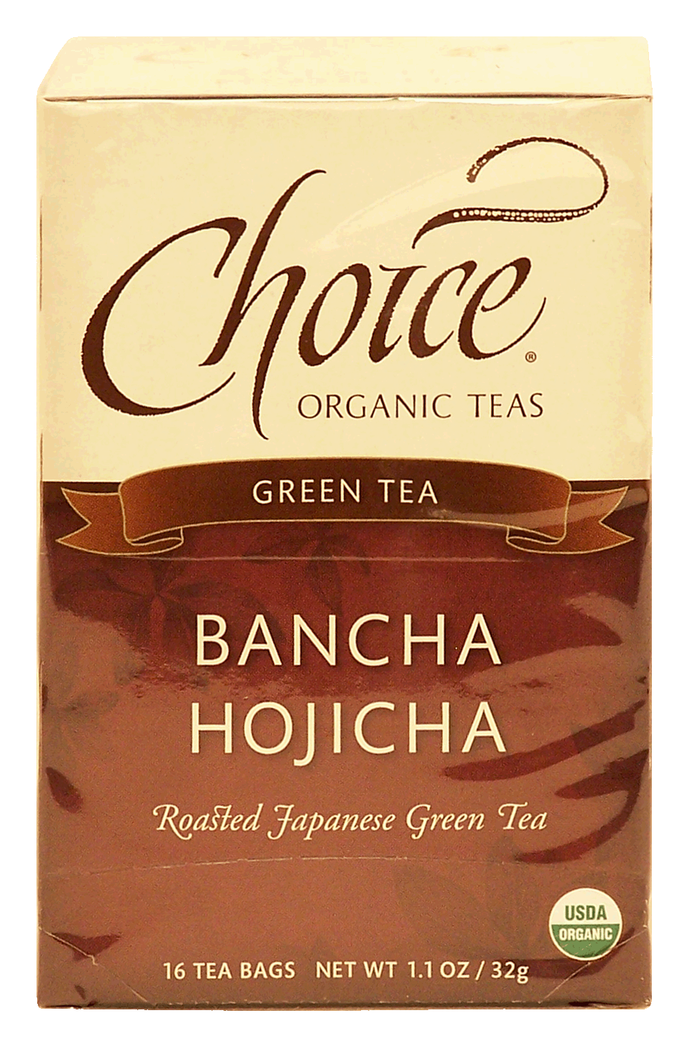 Choice  bancha hojicha roasted japanese green tea, organic, 16-bags Full-Size Picture